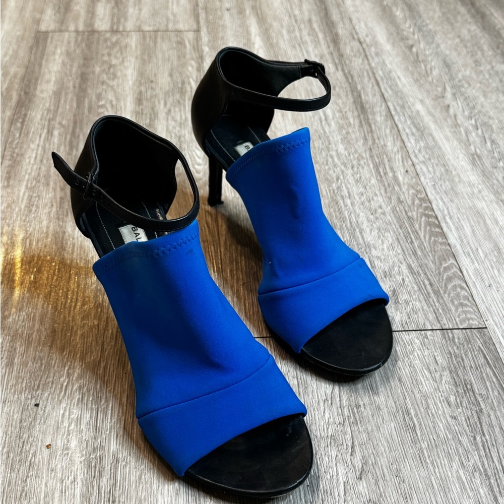 Balenciaga Blue and Black Heels